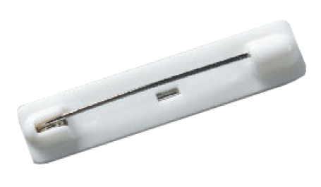 1-1/2" x 3" Name Badge Square Corners /Beveled Edge with Pin backer