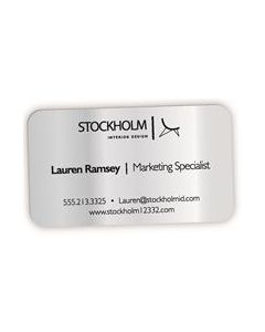 Silver Aluminum w/1 Sided Imprint